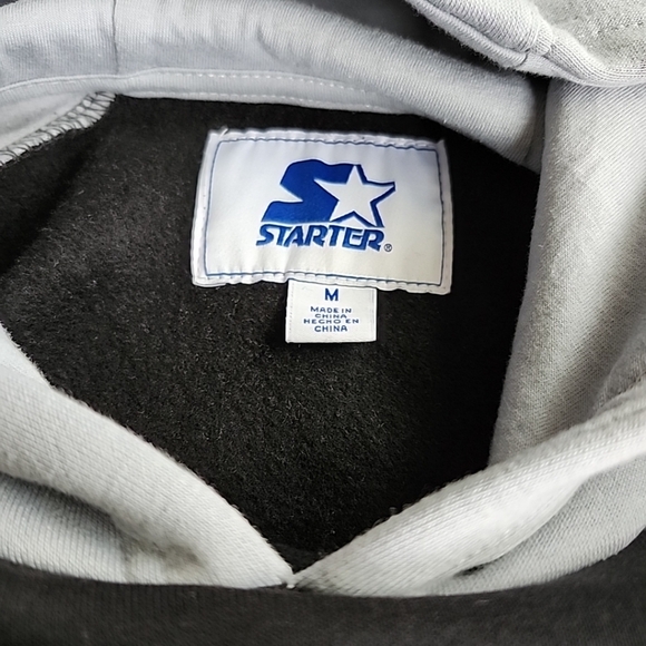 Medium Starter Oakland Raiders Pullover Hoodie Sweatshirt NFL Mens Las Vegas - Picture 3 of 6